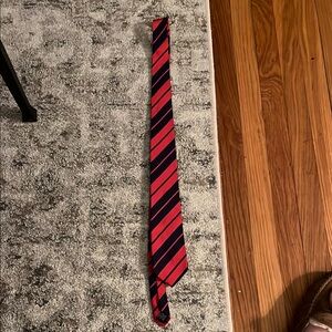 Red and Blue Striped Tie